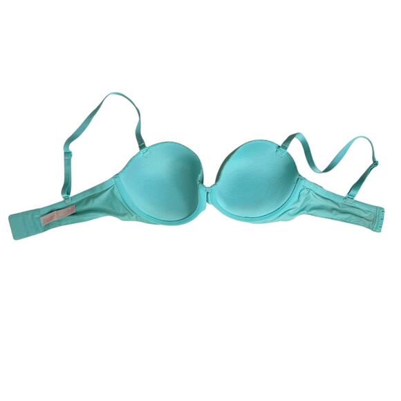 Victoria's Secret Multi-Way Bra 36C Lace Mint Green Non-Slip Flirty Sexy Push Up - Picture 12 of 14